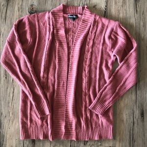Zulily pink sweater cardigan size M